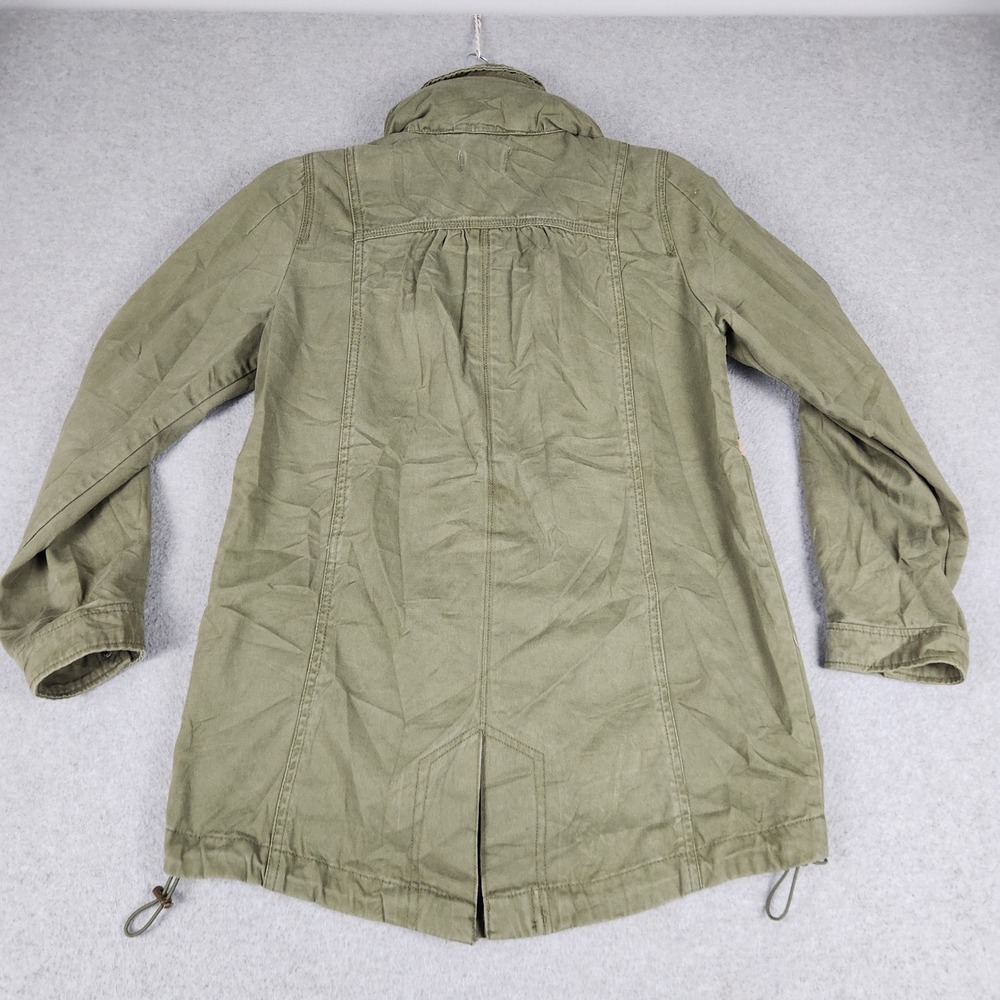 Jolt Jacket Womens Small Green Cotton Floral Tapestry Utility Military Full Zip - Picture 3 of 11